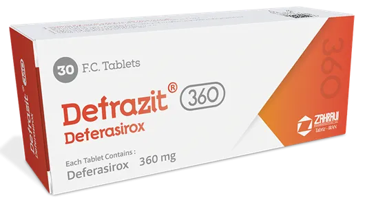 تصویر DEFRAZIT 360 mg Tablet